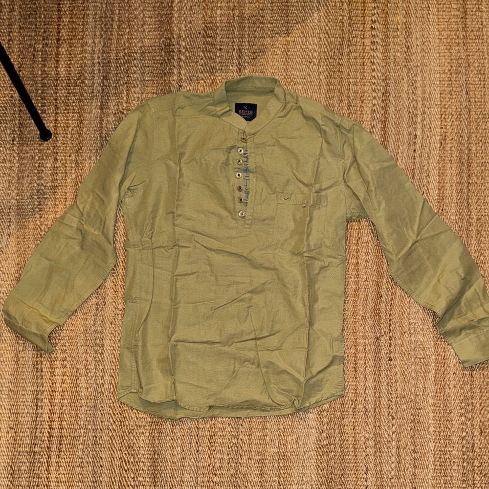 Stylish Olive Button Down Shirt for Men